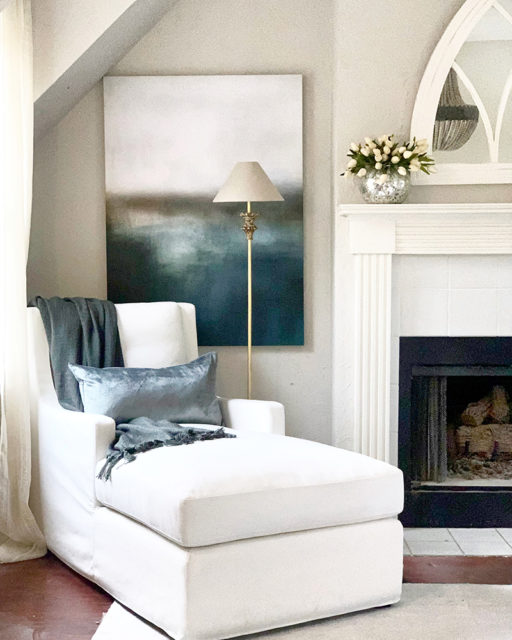 The Bret Chaise by Atelier Home for Stock & Trade beckons guests to sit back and relax.