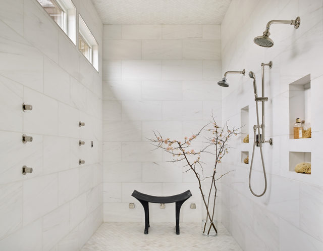 NEW CONSTRUCTION–Master Bath SILVER “Blacks Bluff Master Bathroom” ■ J. Wheeler Designs James Wheeler, Associate ASID