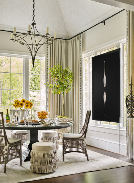 RENOVATION–Show House BRONZE “Breakfast Room | 2018 Southeastern Showhouse” ■ The Design Atelier Melanie Millner, ASID; Katie Moorhouse, ASID