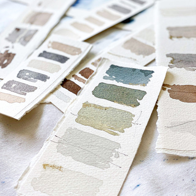 Artist Dawn Trimble creates subtle, but sophisticated color palettes from her home studio.