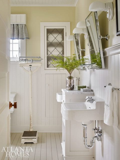 antique bathroom refurbished fixtures