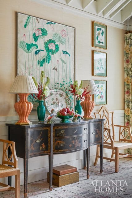 Christmas sideboard decor