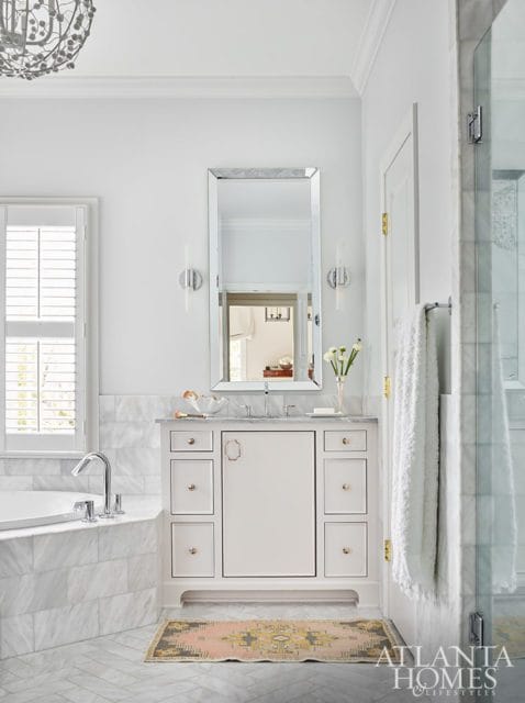 white marble bathroom