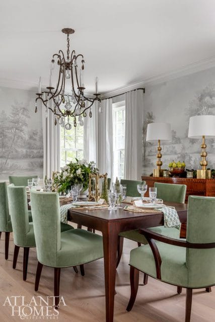 formal holiday dining room