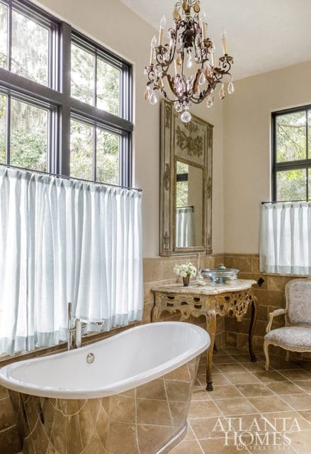 glass sink bathroom