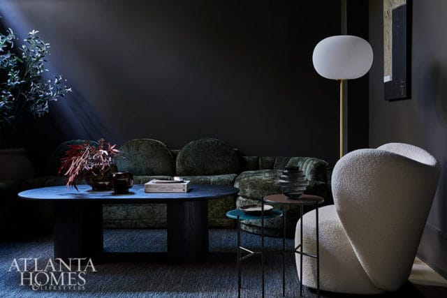 black lounge room