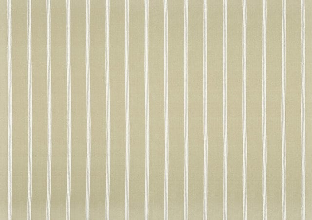 Tan fabric with thin white vertical stripes